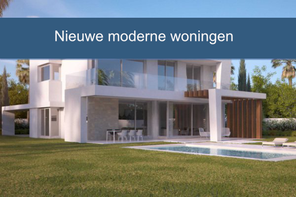 Nieuwe moderne woningen